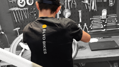 Cykelvaerksted der tilbyder fejlfinding og diagnostic