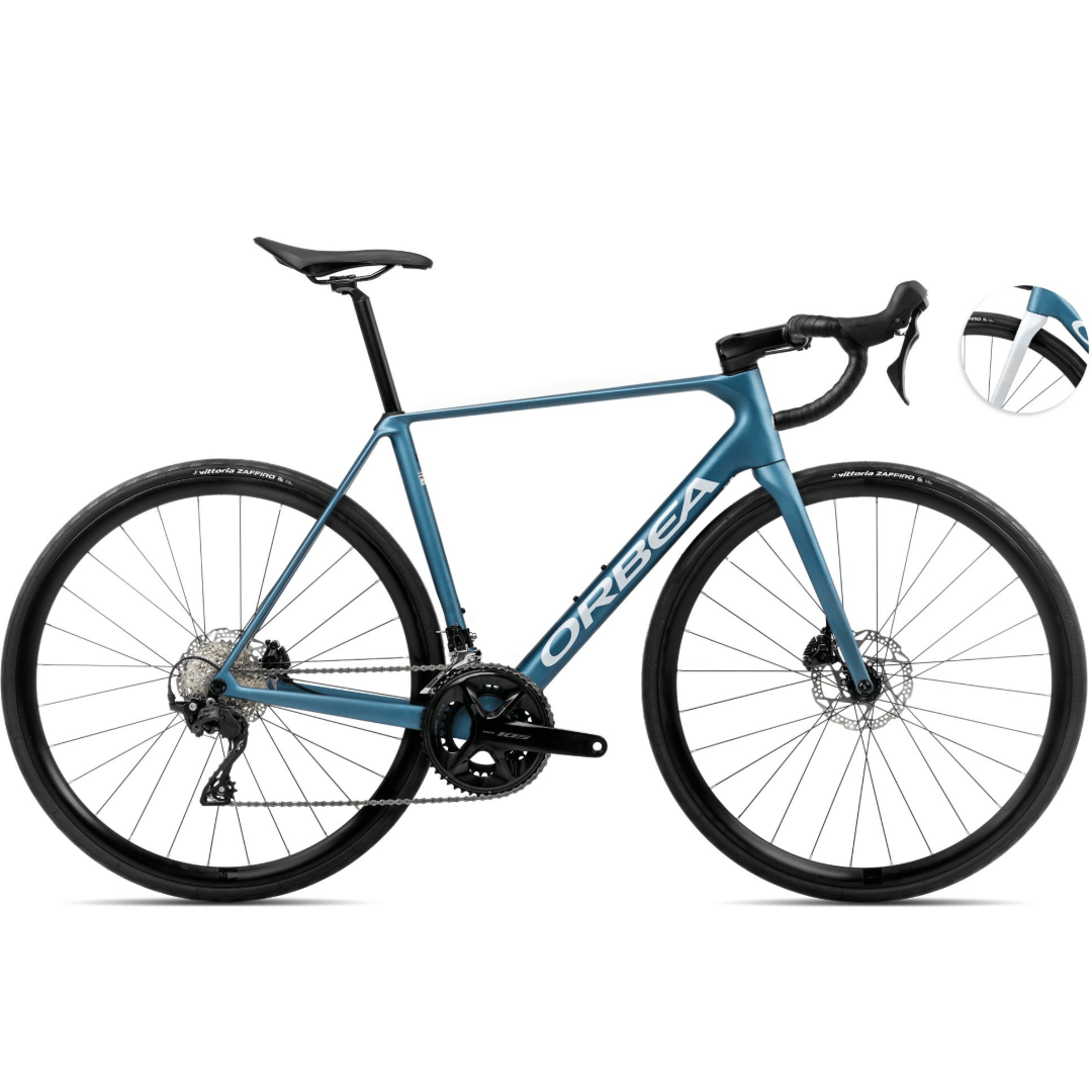 Racercykel orbea orca m30 slate blue halo silver matt