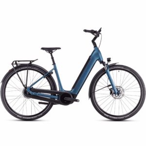 Elcykel CUBE supreme rt hybrid comfort exc 625 i farven blue-n-black