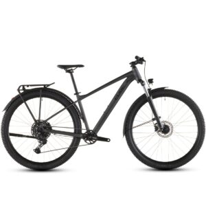 Cube aim Pro Fe hardtail MTB i farven slateblack n-black
