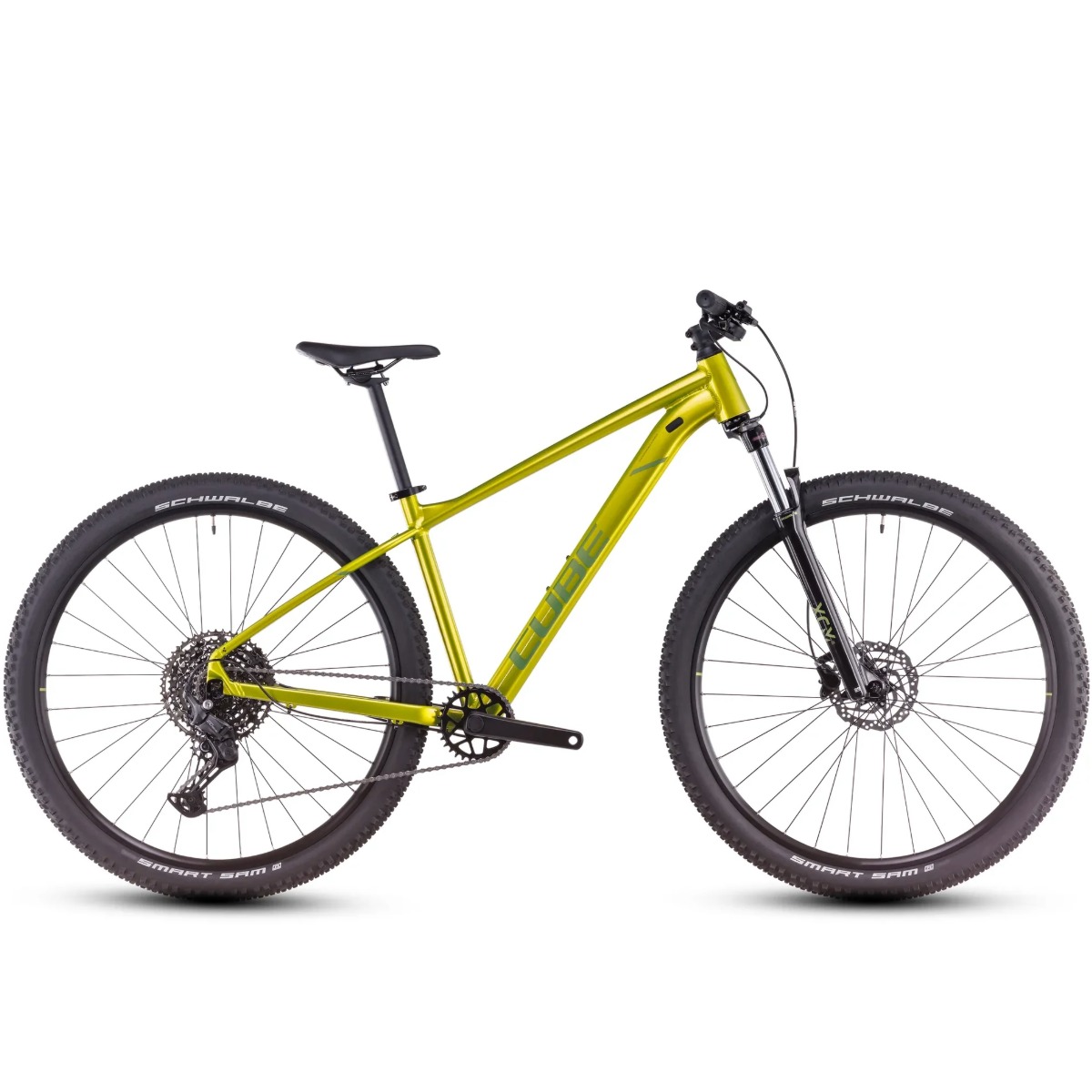 Cube Aim SLX MTB i farven Flashlime´n´juniper