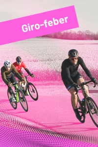 socialride billede med pink grafik, så det leder tankerne hen på Giroen