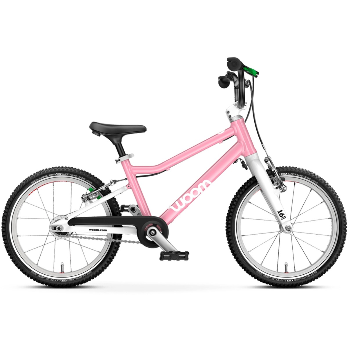 woom GO 3 AUTOMAGIC Powder Pink 16" børnecykel